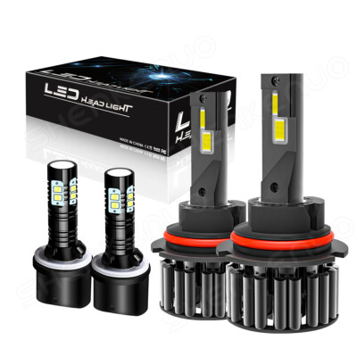 4* LED Headlight Fog Light Bulbs Kit White For Ford Mustang Gt Svt Cobra 1994-04