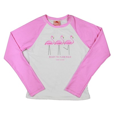 Tommy Bahama Girls Готовы надеть Белоснежный Рашгард с длинным рукавом 16 BHFO 0763