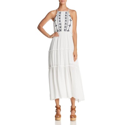 Женское белое повседневное платье до колен с вышивкой En Crème, L BHFO 7141