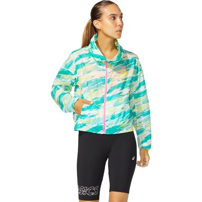 

Женская куртка ASICS Color Injection для бега, одежда для бега 2012C049, Baltic jewel, 2012C049