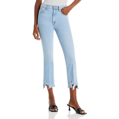 

Укороченные джинсы Mother Womens The Insider Denim Light Wash Knit Cropped Jeans BHFO 6480, Mentally elsewhere, The Insider
