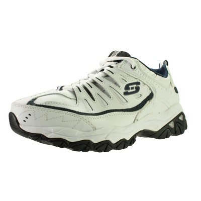 

Мужские белые кроссовки Skechers After Burn Reprint 10.5 Extra Wide (4E) 2646, White/navy