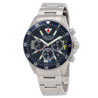 Мужские часы Nautica Westport с хронографом и синим циферблатом NAPWPS304
