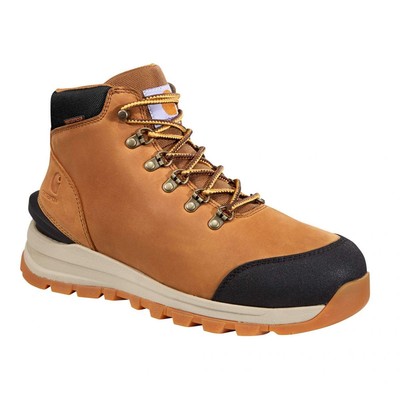 Pre-owned Carhartt Men's 5" Gilmore Soft Toe Waterproof Hiker Work Boot Light Brown - Fh50