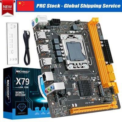 X79 Motherboard LGA 1356 Socket DDR3 REG ECC W/ RAM NVME M.2 SSD Fit Xeon E5 CPU