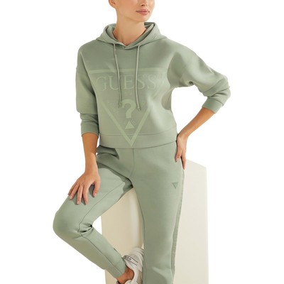 

Guess Женская зеленая толстовка с длинными рукавами и логотипом Heathered  BHFO 3567, Salvia green
