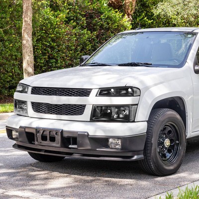 For 04-12 Chevy Colorado GMC Canyon Headlights Lamps Clear Corner Black Housing