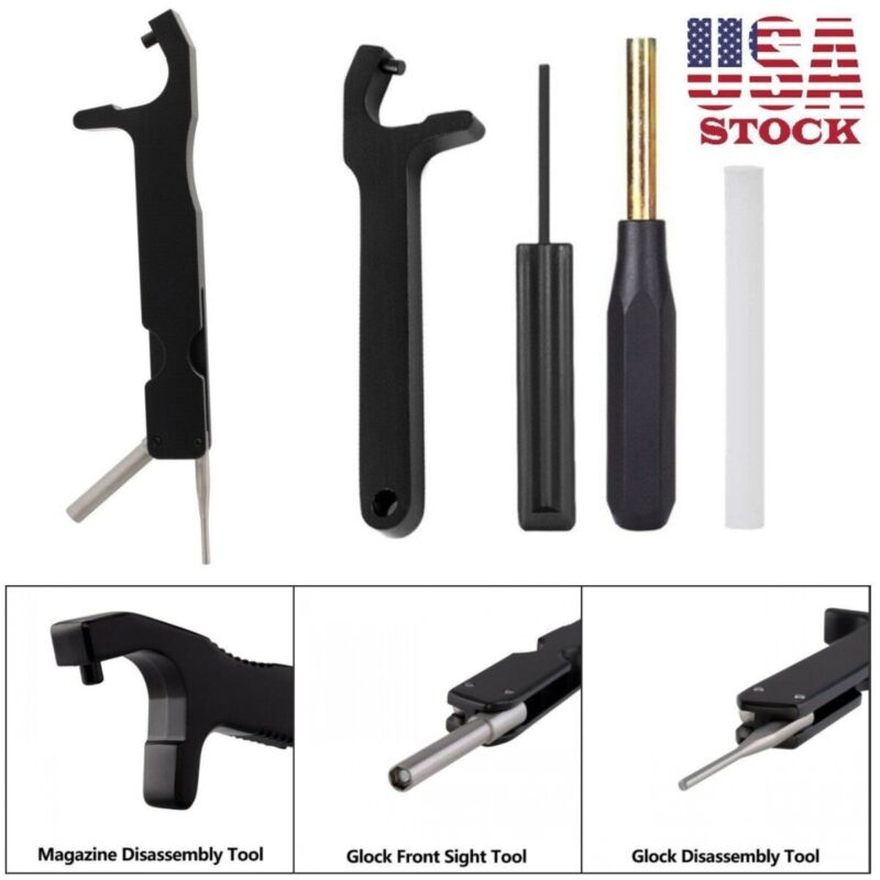 Glock Tool Kit Magazine Disassembly Tool Front Sight Tool Pin Punch 17 19 26 43