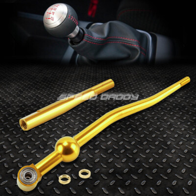 КОРОТКОХОДНЫЙ ПЕРЕКЛЮЧАТЕЛЬ ПЕРЕДАЧ С ДВОЙНЫМ ИЗГИБОМ T6061 MT GOLD + УДЛИНИТЕЛЬ НА 3,5 ДЮЙМА ДЛЯ EK EG DB DC