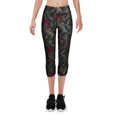 

Женские быстросохнущие леггинсы-капри для фитнеса Terez с принтом