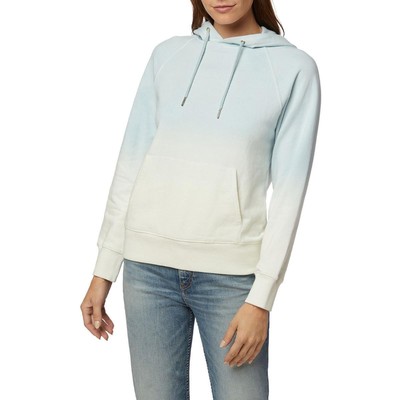

Hudson Womens Blue Dip-Dye Cozy Comfy Hoodie Loungewear  BHFO 9316, Skyway dip dye