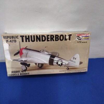 Republic P-47D Thunderbolt Model Kit  Mini Craft, Hasegawa, Sealed, 1:72