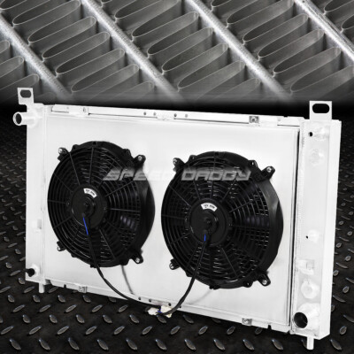 ДЛЯ 00-06 GMC SIERRA/YUKON AT ГОНОЧНЫЙ РАДИАТОР С 2-РЯДНЫМ АЛЮМИНИЕВЫМ СЕРДЕЧНИКОМ и КОЖУХОМ ВЕНТИЛЯТОРА