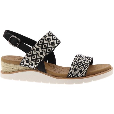 

Женские пляжные сандалии на танкетке BOBS From Skechers Kiss-Ocean Rush BHFO 1543, Черный, Beach Kiss-Ocean Rush