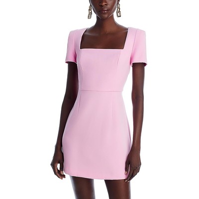 French Connection Womens Pink Above Knee Square Neckline Mini Dress 8 BHFO 1427