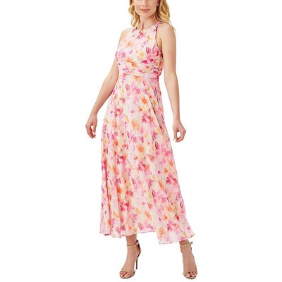 Женское розовое платье Adrianna Papell Maxi Fit & Flare на бретелях 12 BHFO 8171