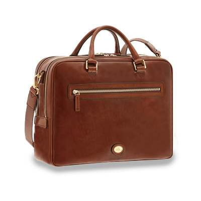 The Bridge Story uomo leather briefcase brown 06350001-14