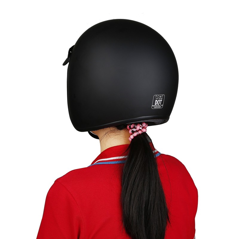 Matte Black 3/4 Open Face ABS DOT Adult Helmet Motorcycle Scooter S/M/L/XL HOT  