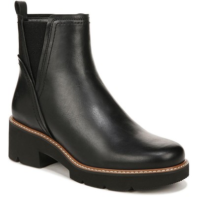 Naturalizer Womens Darry Black Leather Booties 10 Medium (B,M) BHFO 4992
