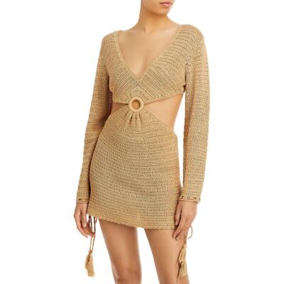 

Короткое вечернее мини-платье Fore Womens Crochet BHFO 0428