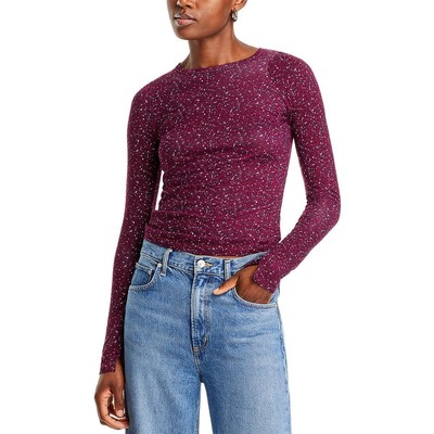 Женский прозрачный легкий пуловер в красный горошек Rag & Bone, верхняя рубашка XL BHFO 2855