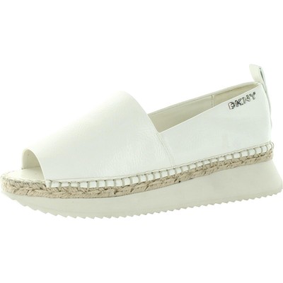 

DKNY Женские белые лоферы без шнуровки Orza с открытым носком 8,5 средний (B,M) BHFO 6771, White patent, Orza
