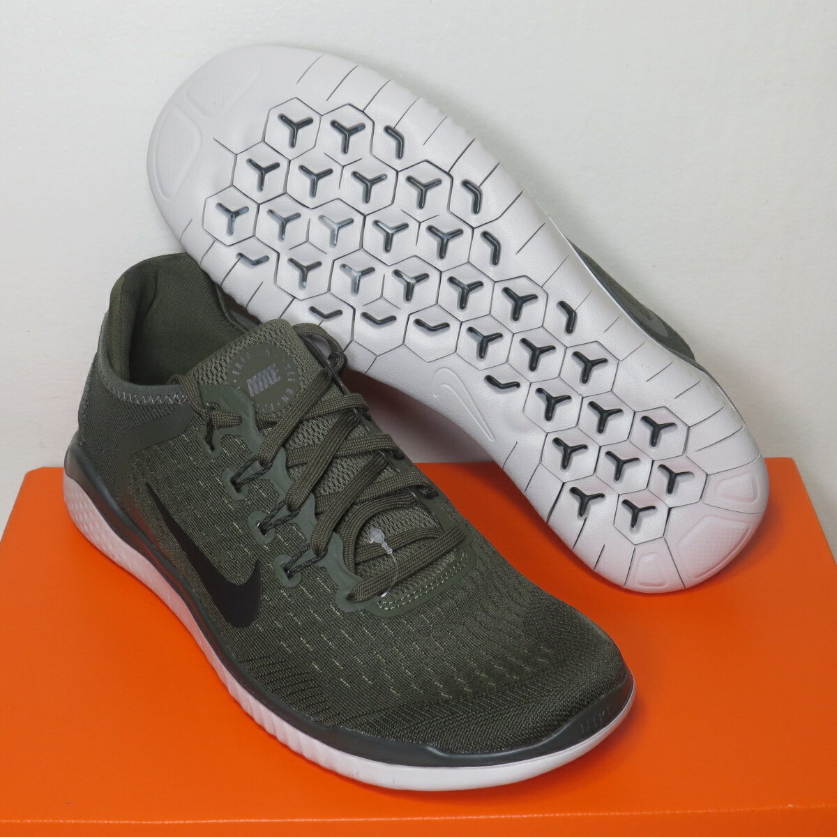 Nike Free RN 2018 Running Shoes Cargo Khaki 942836-300 Mens