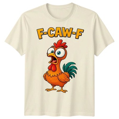 F-CAW-F Sarcastic Chicken Meme Tee Funny Gothic Halloween T-Shirt Adults Kids #5