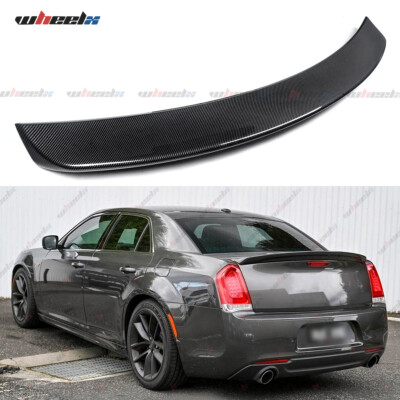 FOR 2011-2023 CHRYSLER 300 300S CARBON LOOK OE STYLE TRUNK REAR SPOILER WING LIP
