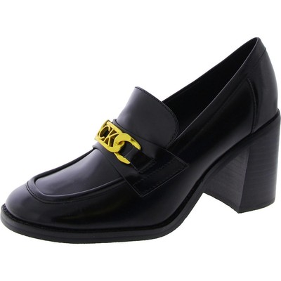 Женские мокасины Calvin Klein Roberte 2 черного цвета на среднем каблуке 6,5 (B,M) BHFO 3953