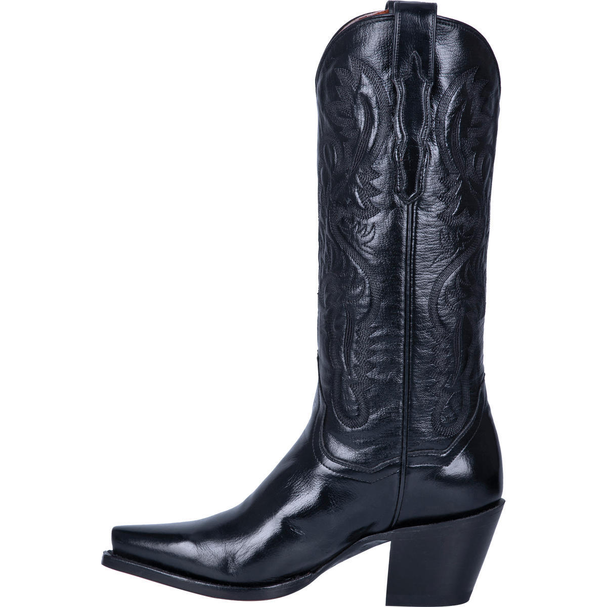 Pre-owned Dan Post Ladies  Maria Black Napalino Leather Western Fashion Boots Dp3200