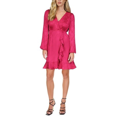 Женское розовое мини-платье MICHAEL Michael Kors со змеиным принтом Petites PL BHFO 9852