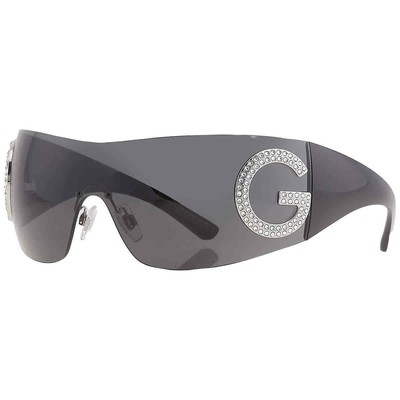 Pre-owned Dolce & Gabbana Dolce And Gabbana Dark Grey Shield Ladies Sunglasses Dg2298b 05/87 40 In Gray