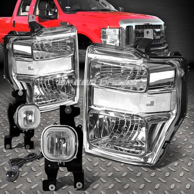 ХРОМИРОВАННАЯ ХРУСТАЛЬНАЯ ФАРА + ЧЕТКИЙ УГЛОВОЙ СИГНАЛ + ПРОТИВОТУМАННАЯ ФАРА + ВЫКЛЮЧАТЕЛЬ ДЛЯ 08-10 SUPERDUTY