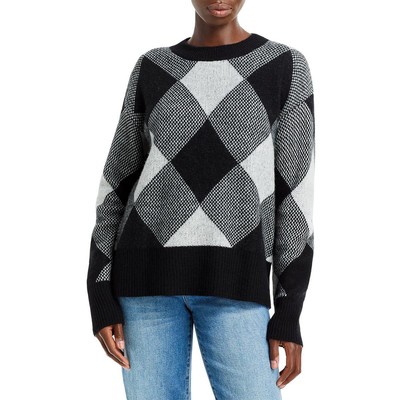 

Женский кашемировый свитер с круглым вырезом Aqua Cashmere BHFO 2988, Black ivory