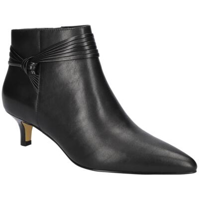 Bella Vita Womens Jani Leather Ankle Pointed Toe Booties Shoes BHFO 6336