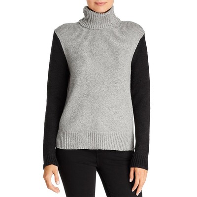 

VELVET BY GRAHAM - SPENCER Женский серый свитер с высоким воротником Lexy  BHFO 7785, Multi