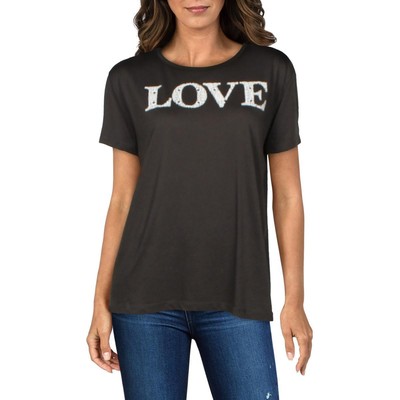 

Женская хлопковая футболка Chaser New York BHFO 3998, Black/love