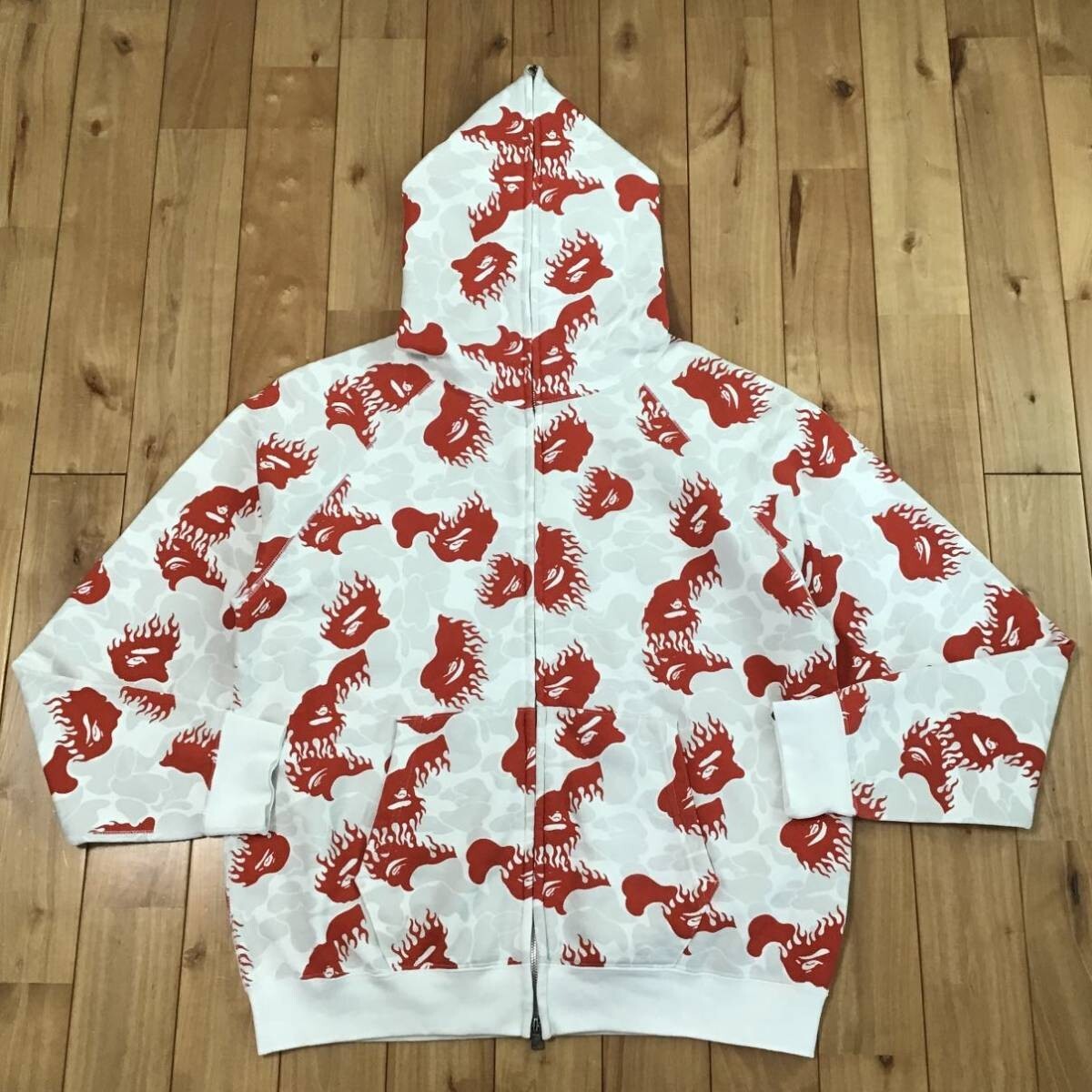 A BATHING APE FIRE CAMO フルジップ パーカー L A BATHING APE アベイシングエイプ Fire Camo Zip Up Hoodie