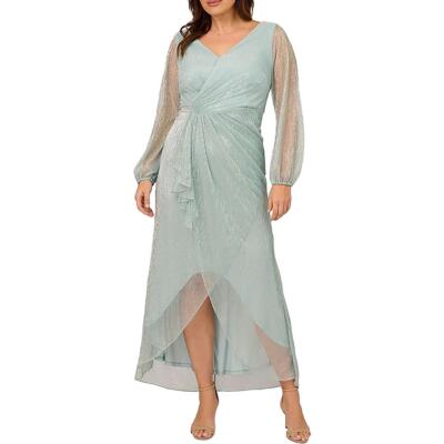 Adrianna Papell Женское официальное вечернее платье в стиле металлик BHFO 5643