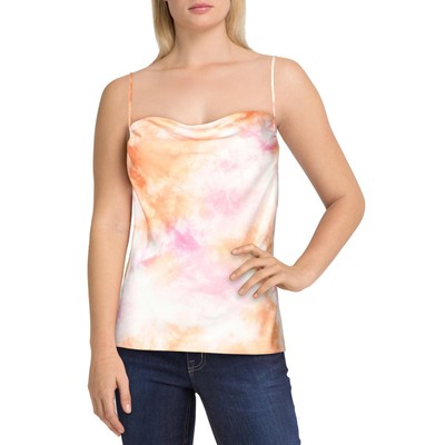 

WAYF Женская оранжевая майка с воротником-хомутом и принтом тай-дай  BHFO 2772, Passion