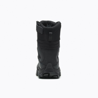 Pre-owned Merrell Work Men's 8" Moab 3 Mid Tactical Zip Waterproof Boot Black - J003907, B
