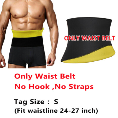 Men Belly Fat Burner Body Shaper Waist Trainer Sauna Sweat Belt for Weight Loss