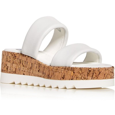 Белые женские сандалии на платформе Steve Madden Defuse 8.5 Medium (B,M) BHFO 2174