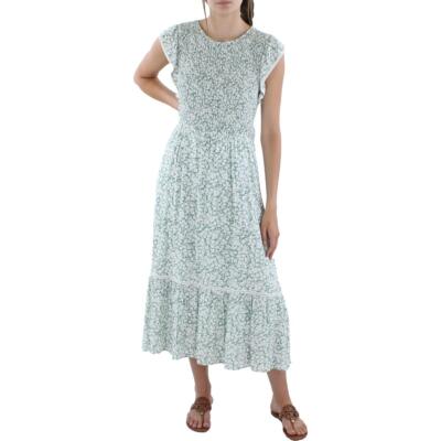 

Женское длинное повседневное платье макси Lost + Wander Claire Ladder Stitch BHFO 8637, Белый