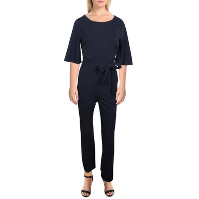 

Женский темно-синий комбинезон DKNY с поясом и люверсами  BHFO 0926, Navy