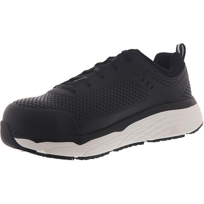 

Skechers Mens Max Cushioning Elite SR — рабочая и защитная обувь Indurite черно-белая 2528, Black/white