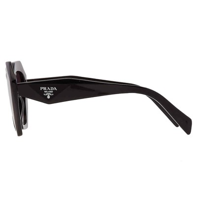 Pre-owned Prada 16ws Sunglasses 1ab5d1 Black 100 Authentic In Gray