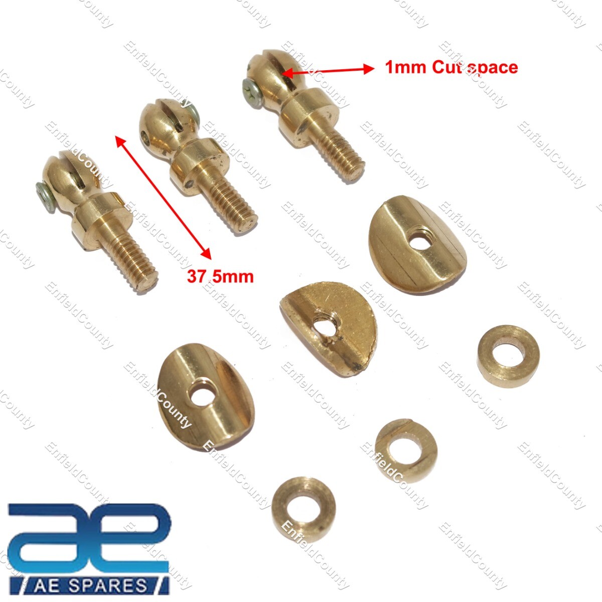 Front Number Plate Fixing Nut Brass For Norton Royal Enfield BSA Triumph
