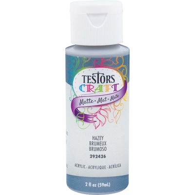 Testors 2 Oz. Acrylic Matte Craft Paint, Hazey 292426A Testors 292426A